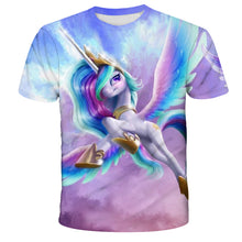 Load image into Gallery viewer, ALSAS NEW 2022 baby girl T-shirt unicorn party T-shirt tops
