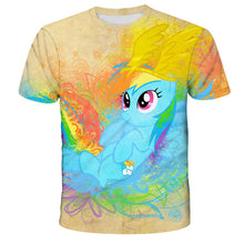 Load image into Gallery viewer, ALSAS NEW 2022 baby girl T-shirt unicorn party T-shirt tops
