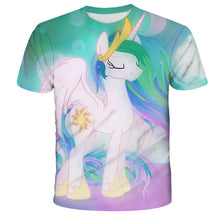 Load image into Gallery viewer, ALSAS NEW 2022 baby girl T-shirt unicorn party T-shirt tops
