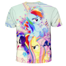 Load image into Gallery viewer, ALSAS NEW 2022 baby girl T-shirt unicorn party T-shirt tops
