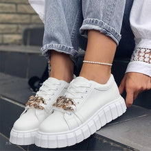 Load image into Gallery viewer, 2021 Fashion New Designer Hot Sale White Shoes Size 43 Female Platform Sneakers Women Tenis Feminino Casual Female Shoes Woman
