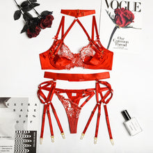 Load image into Gallery viewer, 3-Piece Lace Lingerie Se
