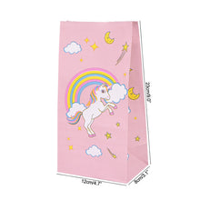 Load image into Gallery viewer, ALSAS NEW Unicorn Paper Candy Gift Bag Unicorn Party Cookie Popcorn Box for Kids
