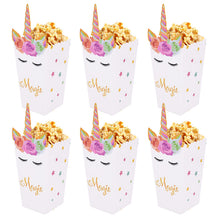 Load image into Gallery viewer, ALSAS NEW Unicorn Paper Candy Gift Bag Unicorn Party Cookie Popcorn Box for Kids
