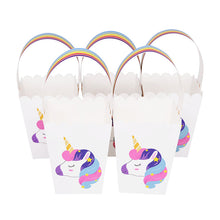 Load image into Gallery viewer, ALSAS NEW Unicorn Paper Candy Gift Bag Unicorn Party Cookie Popcorn Box for Kids
