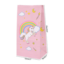 Load image into Gallery viewer, ALSAS NEW Unicorn Paper Candy Gift Bag Unicorn Party Cookie Popcorn Box for Kids
