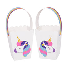 Load image into Gallery viewer, ALSAS NEW Unicorn Paper Candy Gift Bag Unicorn Party Cookie Popcorn Box for Kids
