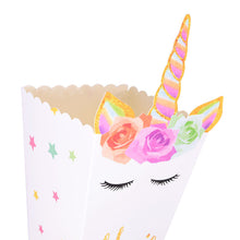 Load image into Gallery viewer, ALSAS NEW Unicorn Paper Candy Gift Bag Unicorn Party Cookie Popcorn Box for Kids
