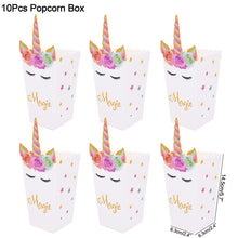 Load image into Gallery viewer, ALSAS NEW Unicorn Paper Candy Gift Bag Unicorn Party Cookie Popcorn Box for Kids
