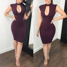 Load image into Gallery viewer, NEW JFB 2022 Hollow Halter Bodycon Dress
