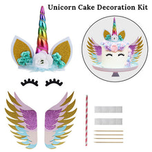 Load image into Gallery viewer, ALSAS Unicorn Birthday Cake Decorations Rainbow Cake Topper Birthday Party Decorations
