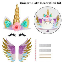 Load image into Gallery viewer, ALSAS Unicorn Birthday Cake Decorations Rainbow Cake Topper Birthday Party Decorations
