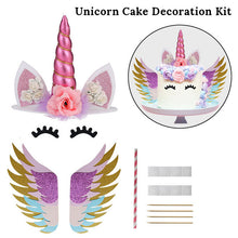 Load image into Gallery viewer, ALSAS Unicorn Birthday Cake Decorations Rainbow Cake Topper Birthday Party Decorations
