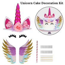 Load image into Gallery viewer, ALSAS Unicorn Birthday Cake Decorations Rainbow Cake Topper Birthday Party Decorations
