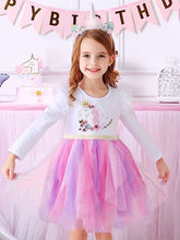 Load image into Gallery viewer, ALSAS Girls Princess Dress Unicorn Sequins Long Sleeve
