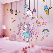 Load image into Gallery viewer, ALSAS Wall Stickers DIY Unicorn Home Decoration
