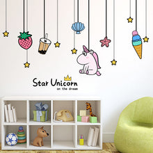 Load image into Gallery viewer, ALSAS Wall Stickers DIY Unicorn Home Decoration
