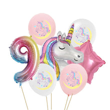 Load image into Gallery viewer, ALSAAS Unicorn Theme Party Balloons Birthday Decoration
