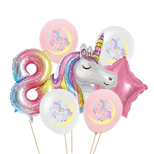 Load image into Gallery viewer, ALSAAS Unicorn Theme Party Balloons Birthday Decoration
