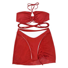 Load image into Gallery viewer, 3 Pcs/Set Fabulous Pleated Summer Swimsuit
