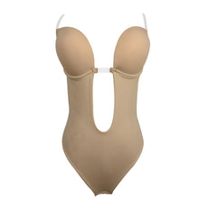 Load image into Gallery viewer, Backless Bra Plunge Bras Bodysuit Thong Invisible Bra for Dress Strap
