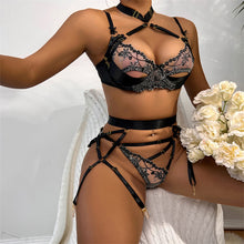 Load image into Gallery viewer, 3-Piece Lace Lingerie Se
