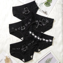 Load image into Gallery viewer, 3PCS/Set Cartoon Cat Fish Briefs Cotton Underwear
