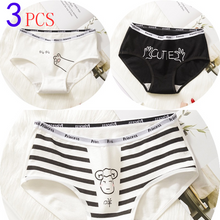 Load image into Gallery viewer, 3PCS/Set Cartoon Cat Fish Briefs Cotton Underwear
