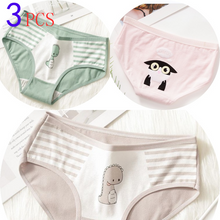 Load image into Gallery viewer, 3PCS/Set Cartoon Cat Fish Briefs Cotton Underwear
