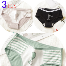 Load image into Gallery viewer, 3PCS/Set Cartoon Cat Fish Briefs Cotton Underwear
